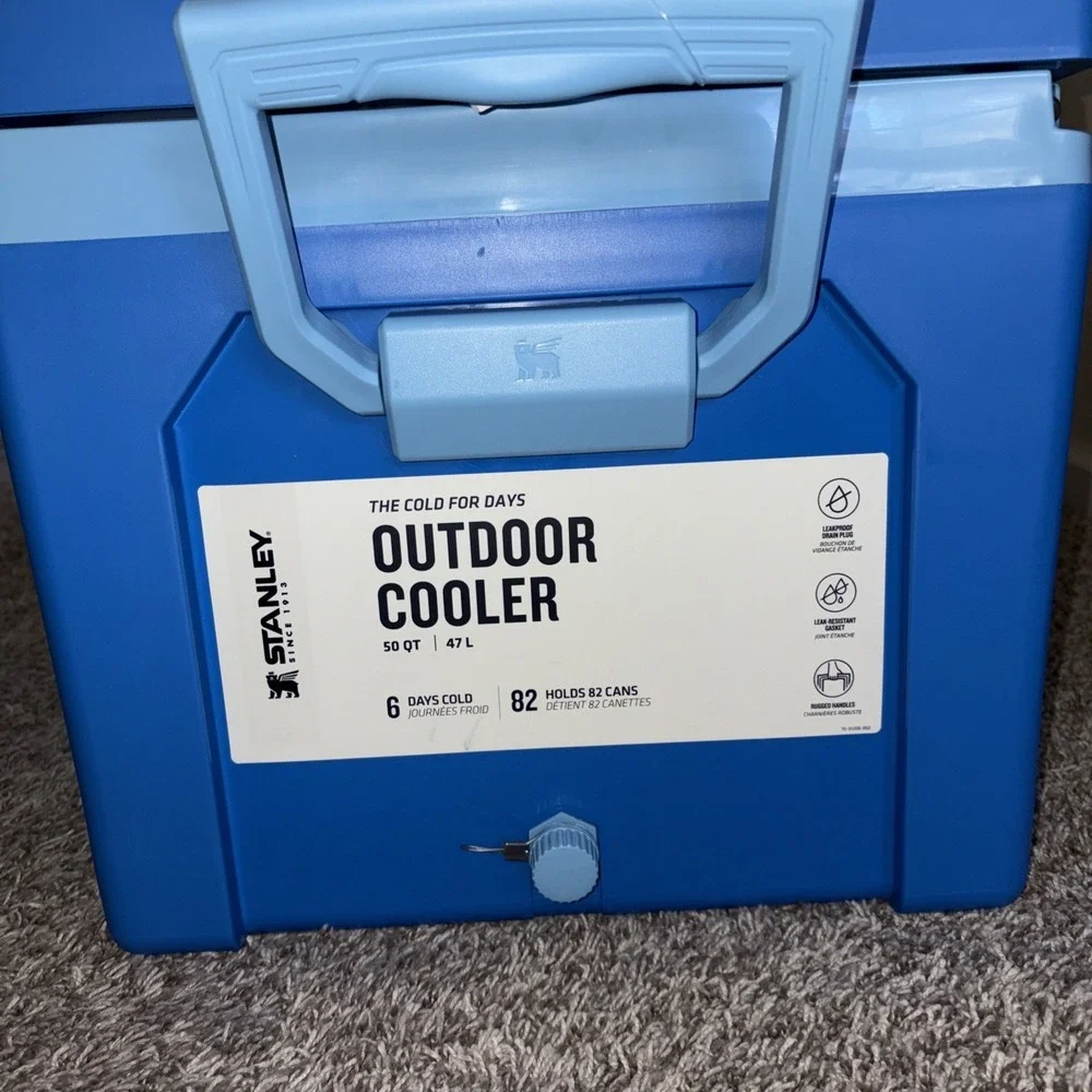 New STANLEY Easy Carry Outdoor Cooler 50 Qt 47 L with Bungee System - Genuine - Picture 12 of 16